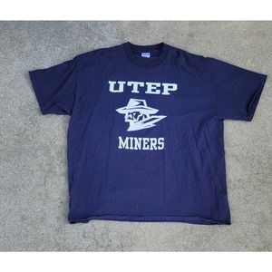 Vtg Jerzees Utep Miners University Of El Paso T-S… - image 1